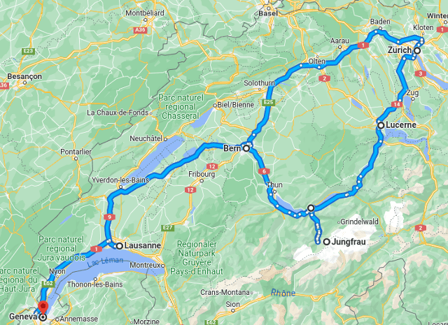Switzerland Itinerary